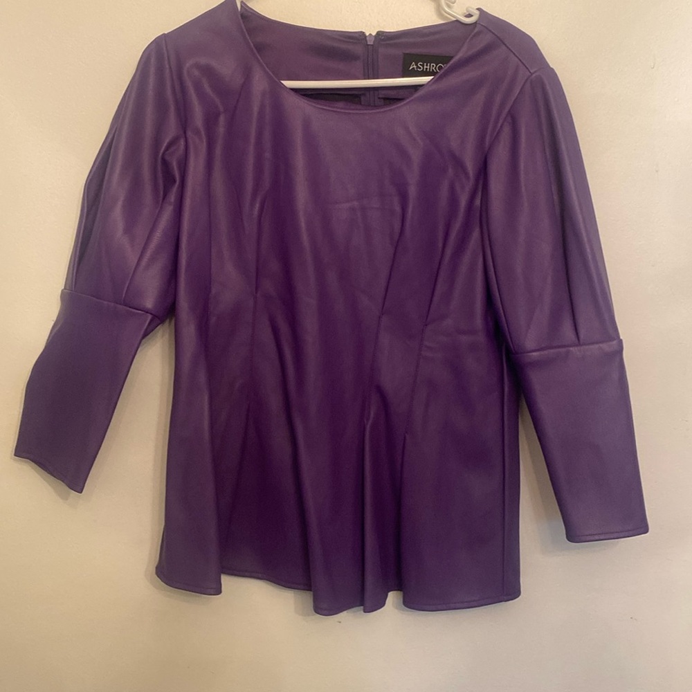Beautiful purple faux leather top